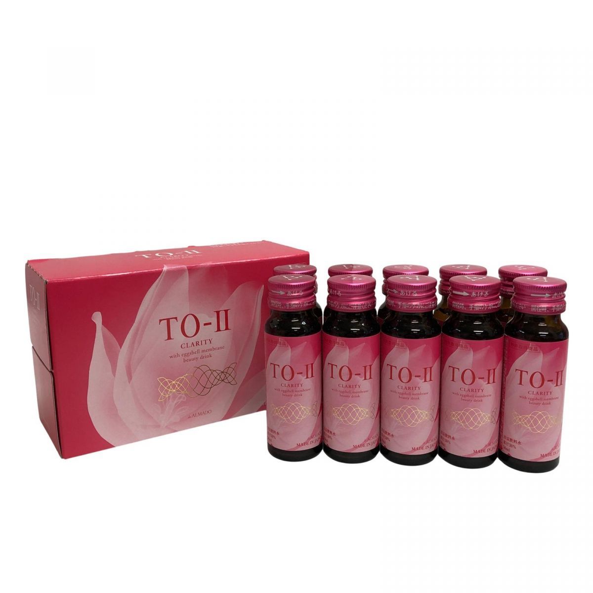 未開栓 健康ドリンク ALMADO アルマード TO-II ビューティードリンク CLARITY 50mL 10本入 ×6点 賞味期限2026.12 AKK856812相