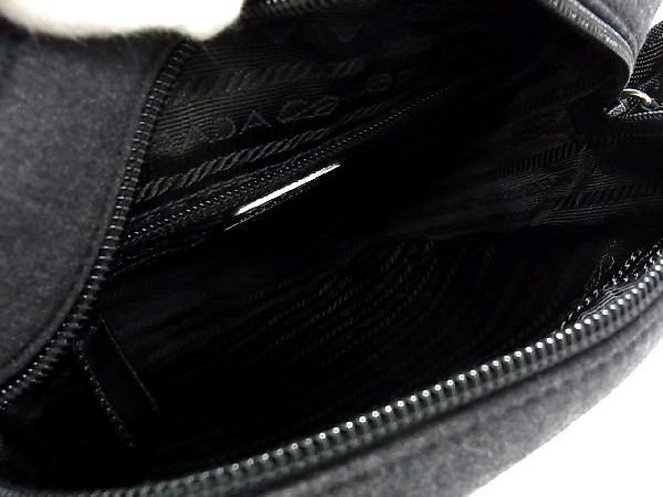 ■新品■未使用■ PRADA プラダ プラダスポーツ B9340 キャンバス ショルダーバッグ 肩掛けかばん メンズ レディース グレー系 AH2784ｷZ