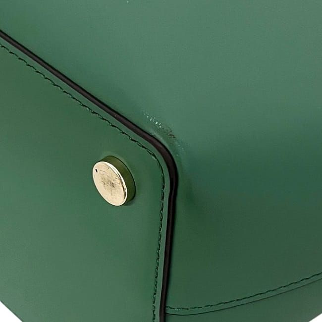 Michael Kors Blakely Green Leather 2-Way Tote Crossbody Bag