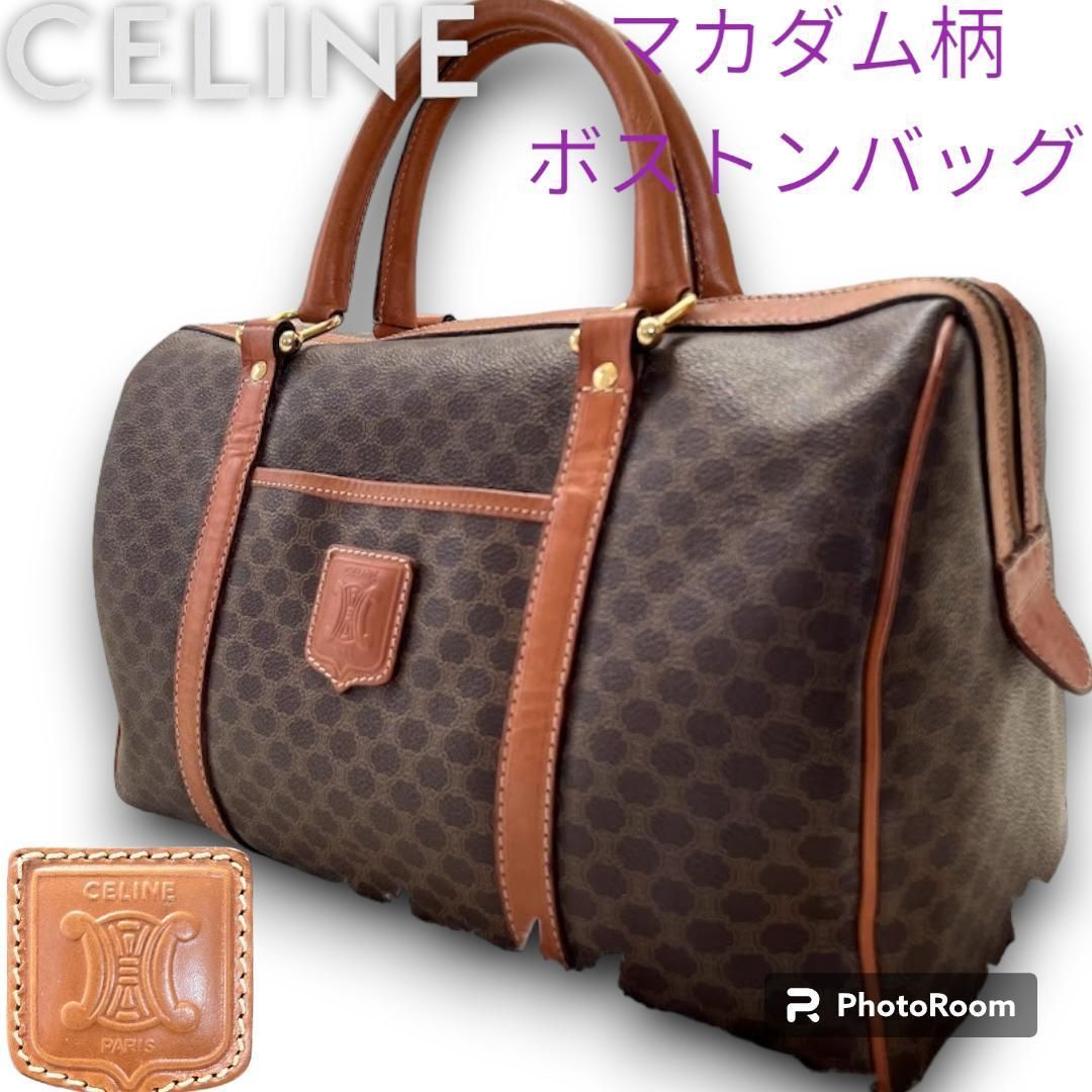 CELINE マカダム柄 ボストンバッグボストンバッグ - ボストンバッグ