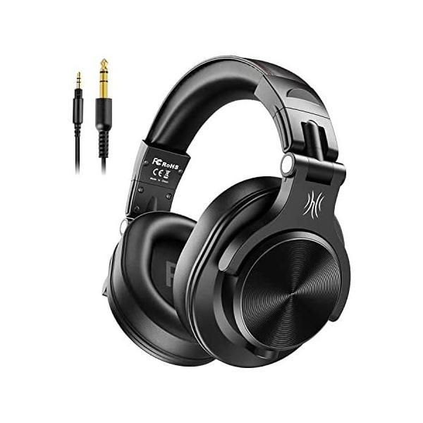 OneOdio ヘッドホン Bluetooth ブルートゥース ヘッドフォン ワイヤレス オーバーイヤー ヘッドセットマイク付き 音楽再生 黒