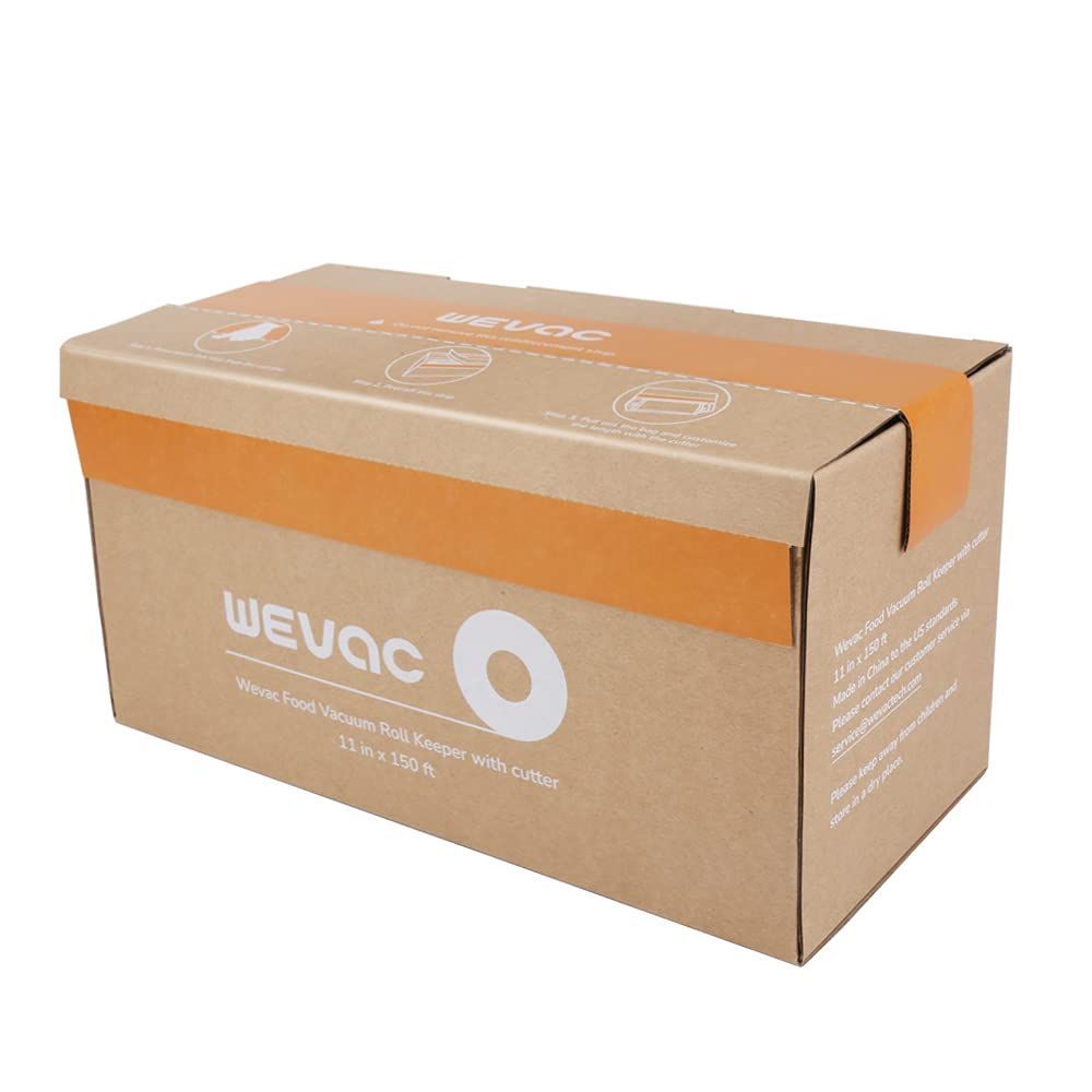  数量 Wevac 28 cmx 45 m 真空パック袋 真空パックロール 真空ぱっくん 替えロール 真空袋 自由にカット エンボス加工 脱気しやい 密閉性 保存 低温調理 真空パック機 真空シーラー 用 業務用 家庭 クリップホルダー 水性ペン その他 文房具 事務用品