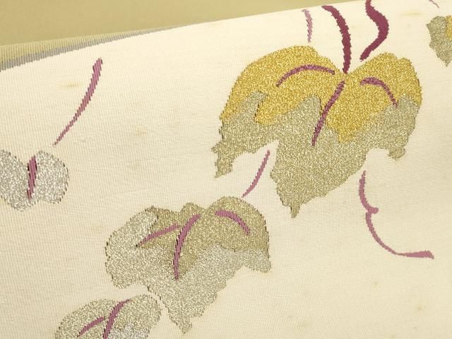 平和屋着物○西陣 小川英謹製 爪掻き本綴れ 八寸名古屋帯