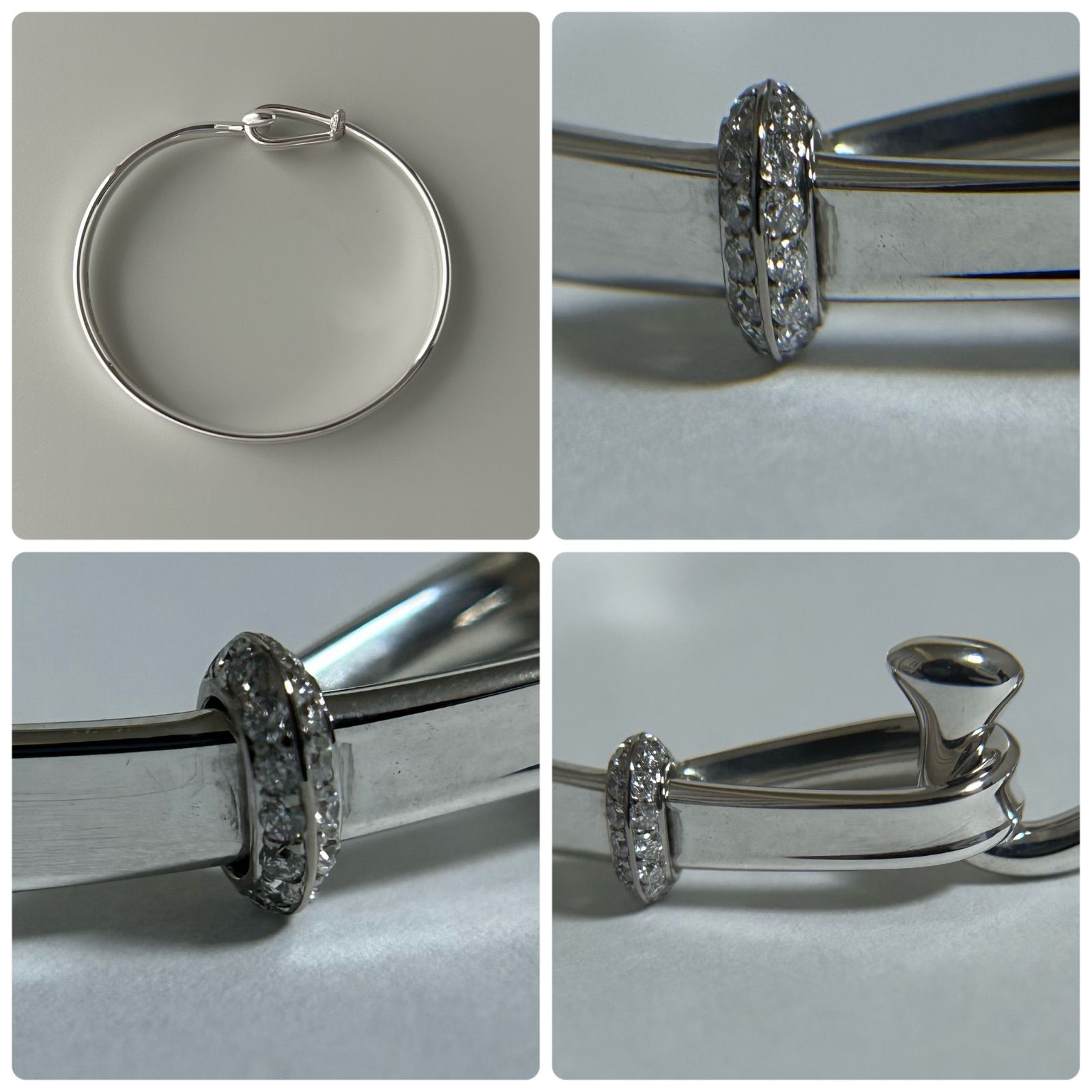 美品ブレス ♯204 ダイヤモンド ジョージジェンセン/  美品ブレス ♯204 ダイヤモンド ジョージジェンセン/GEORG