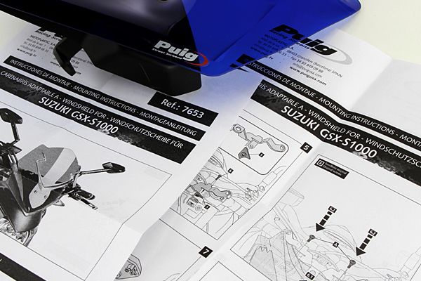 Puig 7653A NEW GENERATION SPORT [BLUE] SUZUKI GSX-S1000 (15-20