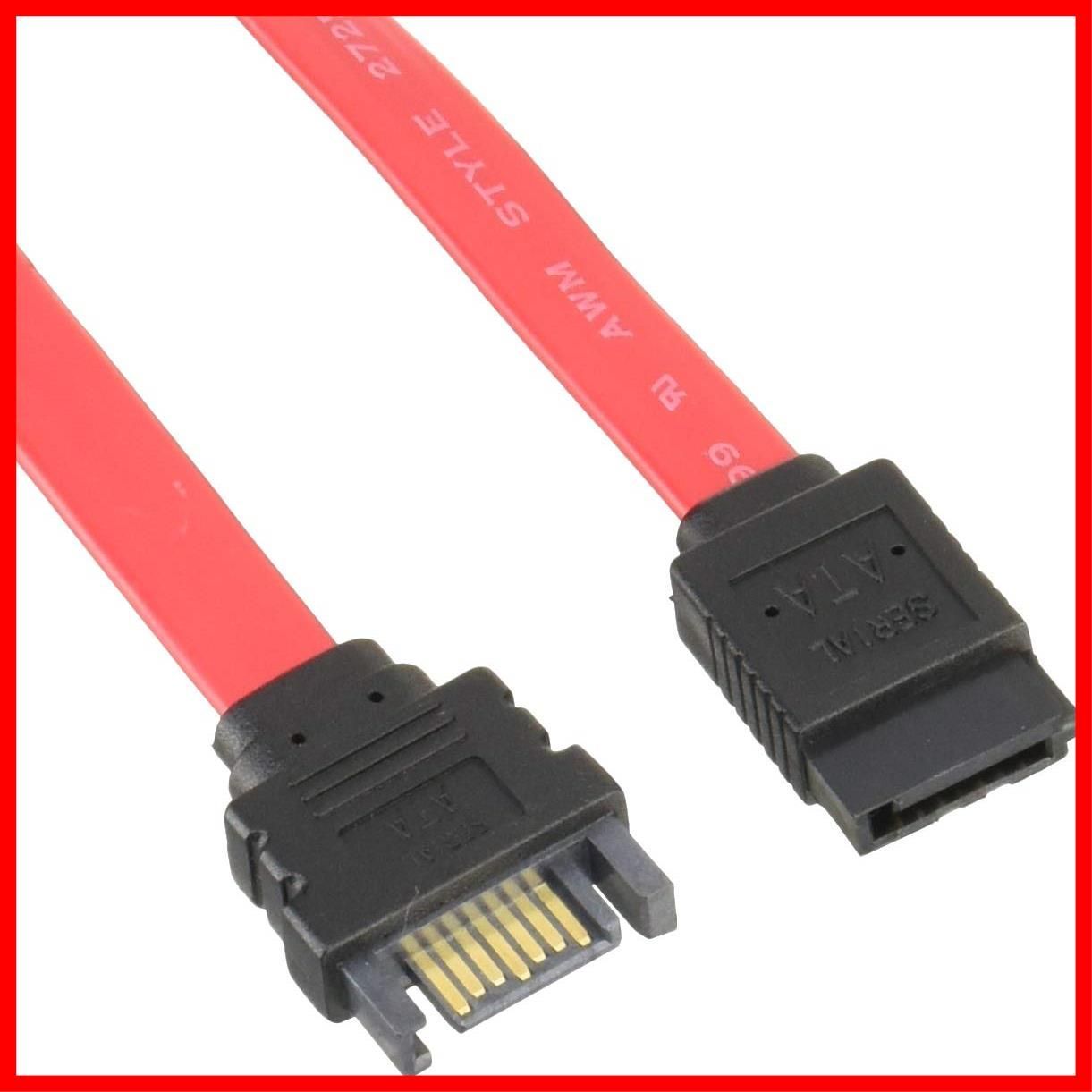 変換名人 SATA延長ケーブル 7ピン オス - 7ピン メス 50cm SATA-IECA50