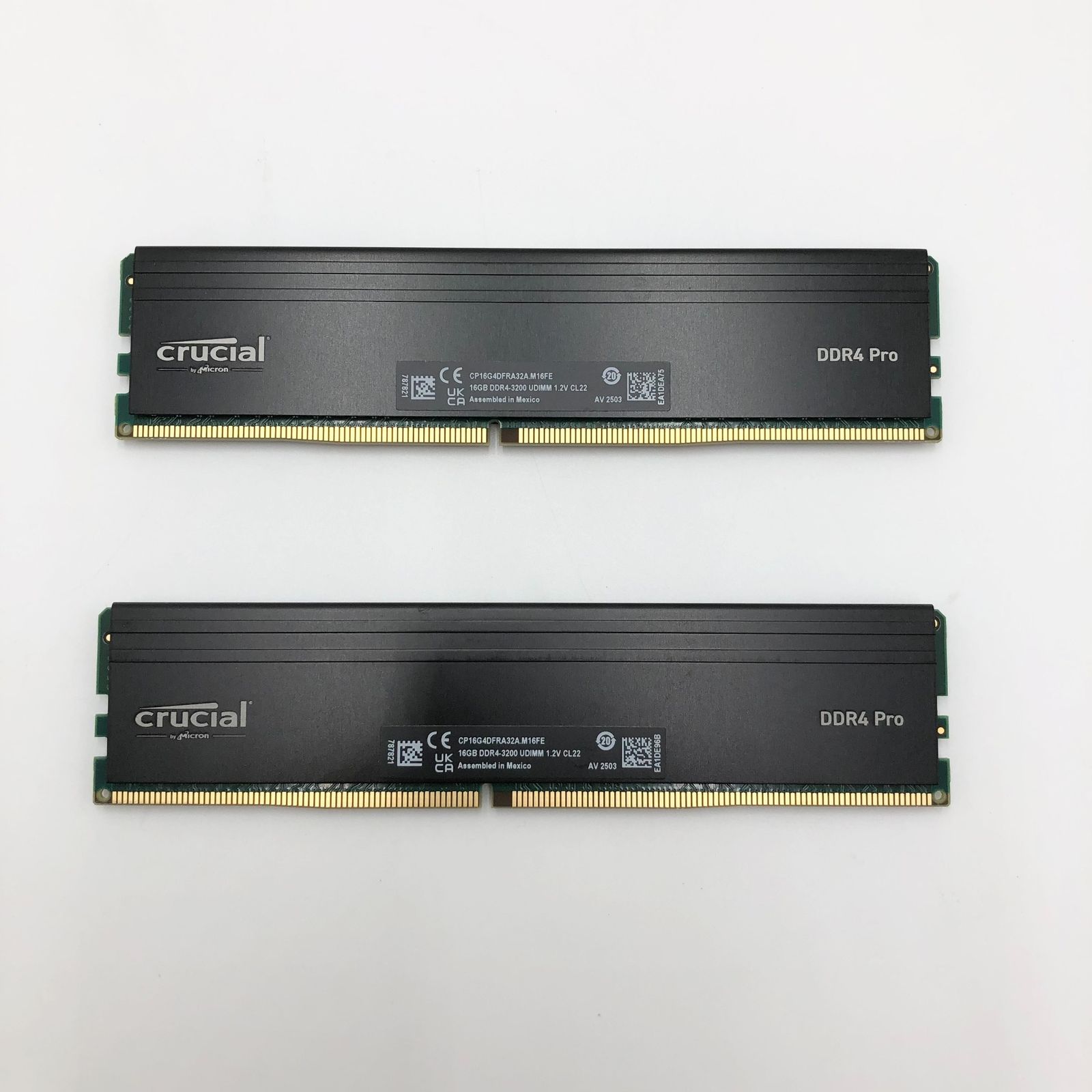 Crucial クルーシャル PRO マイクロン製 デスクトップ用メモリ 16GBX2枚 DDR4-3200 メーカー制限付無期限保証CP2K16G4DFRA32A 正規代理店品