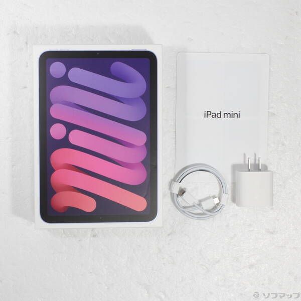 中古品〕 iPad mini 第6世代 256GB パープル MK7X3J／A Wi-Fi【352】