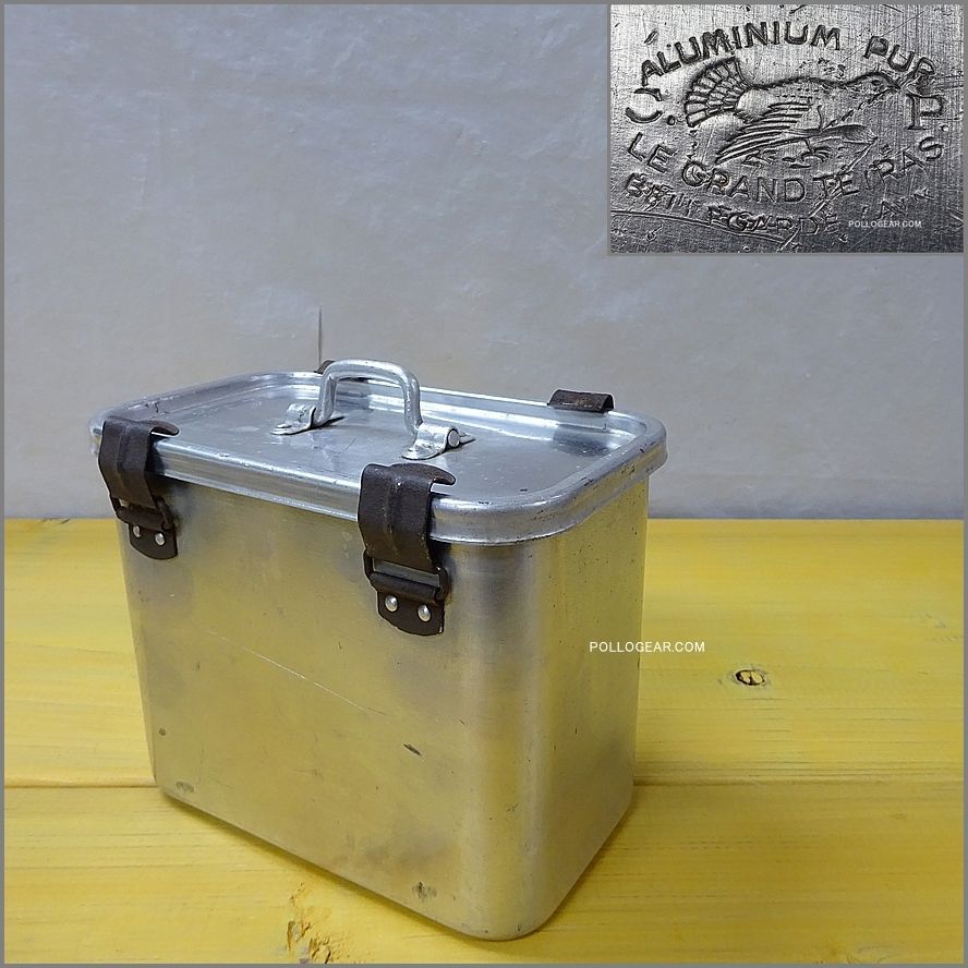 40’ｓ LE GRAND TETRAS アルミ フードキャリー Vintage フードコンテナ 角型 グランテトラ 弁当箱 刻印入り
