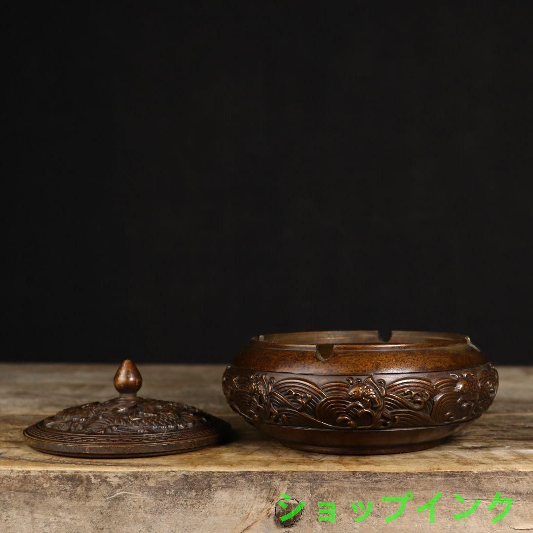 灰皿 リビング 茶室 茶台 香炉 置物 銅器 銅製品 - メルカリ