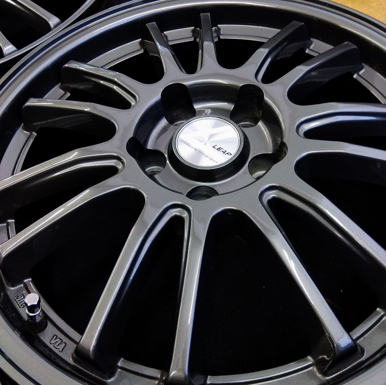送料無料】【17×7.0J＋38】中古美品 ホイール 4本セット ビレット 