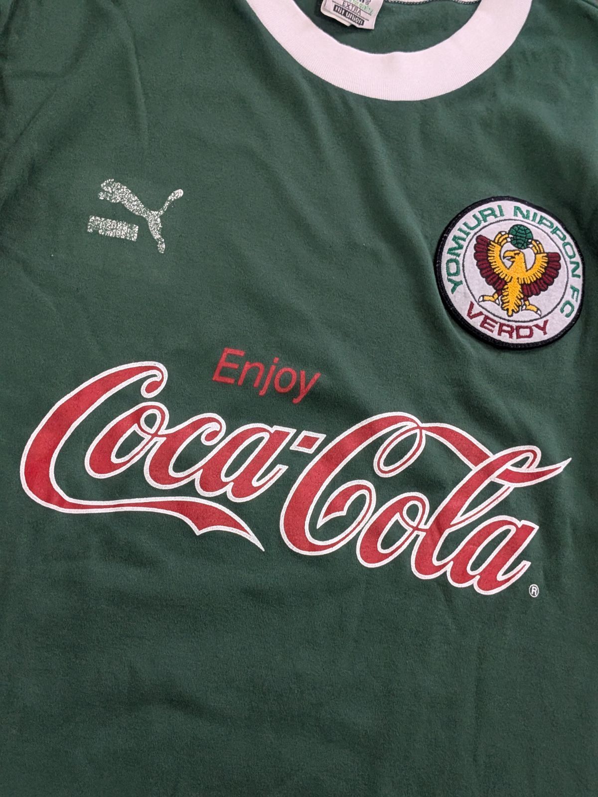 1992-93 PUMA プーマ 読売クラブ ユニフォーム XO 東京ヴェルディ 三浦知良 LLC-HASEGAWATOSO_COM