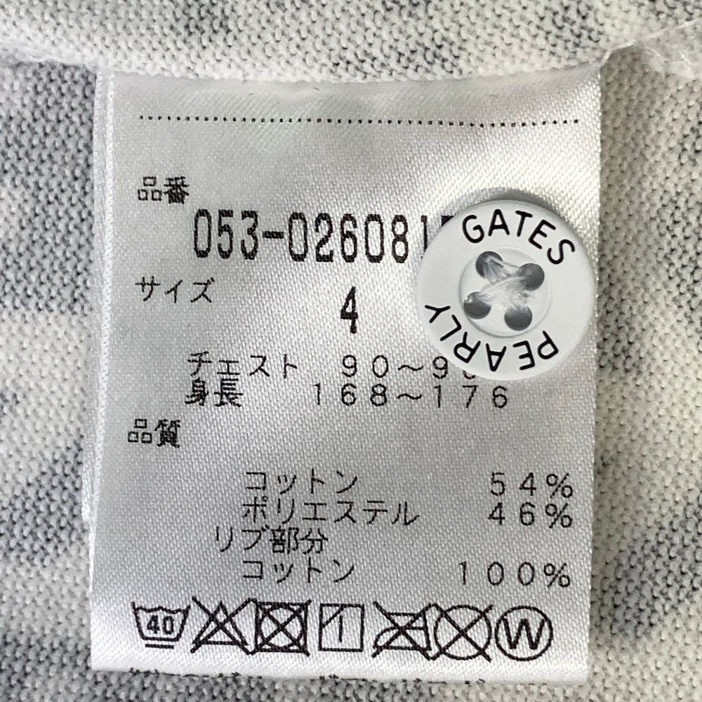 新品 2024年モデル パーリーゲイツ 半袖 ポロシャツ 4 白 ホワイト