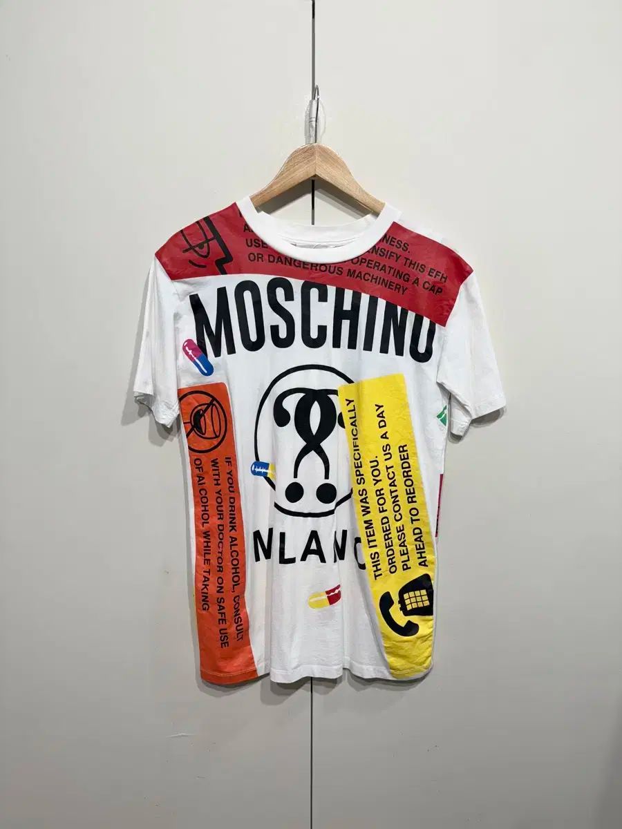 中古】未使用品 モスキーノ MOSCHINO 20SS バッド テディベア プリント