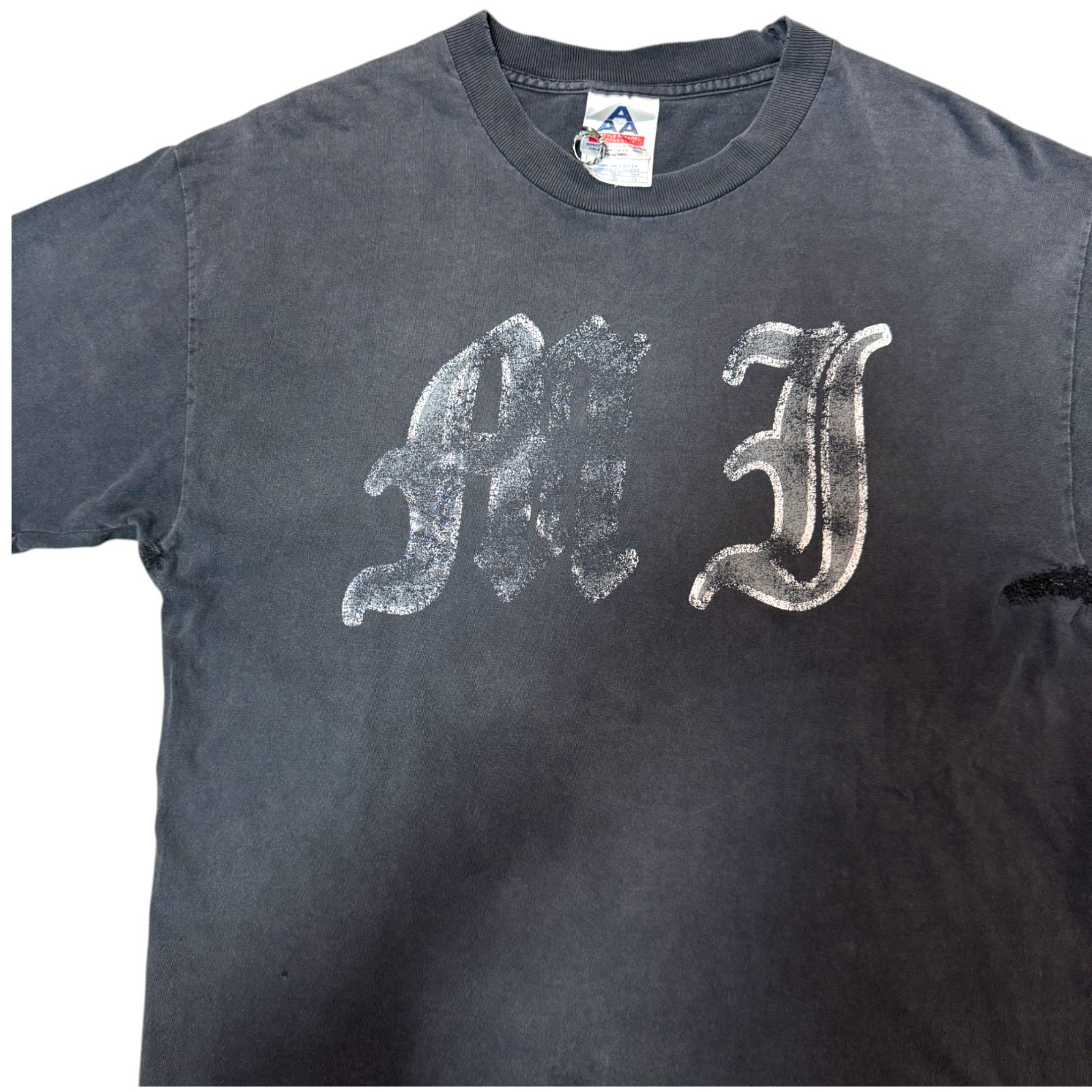 90s ボロ オールドイングリッシュ Tシャツ フェード Lサイズ VIntage