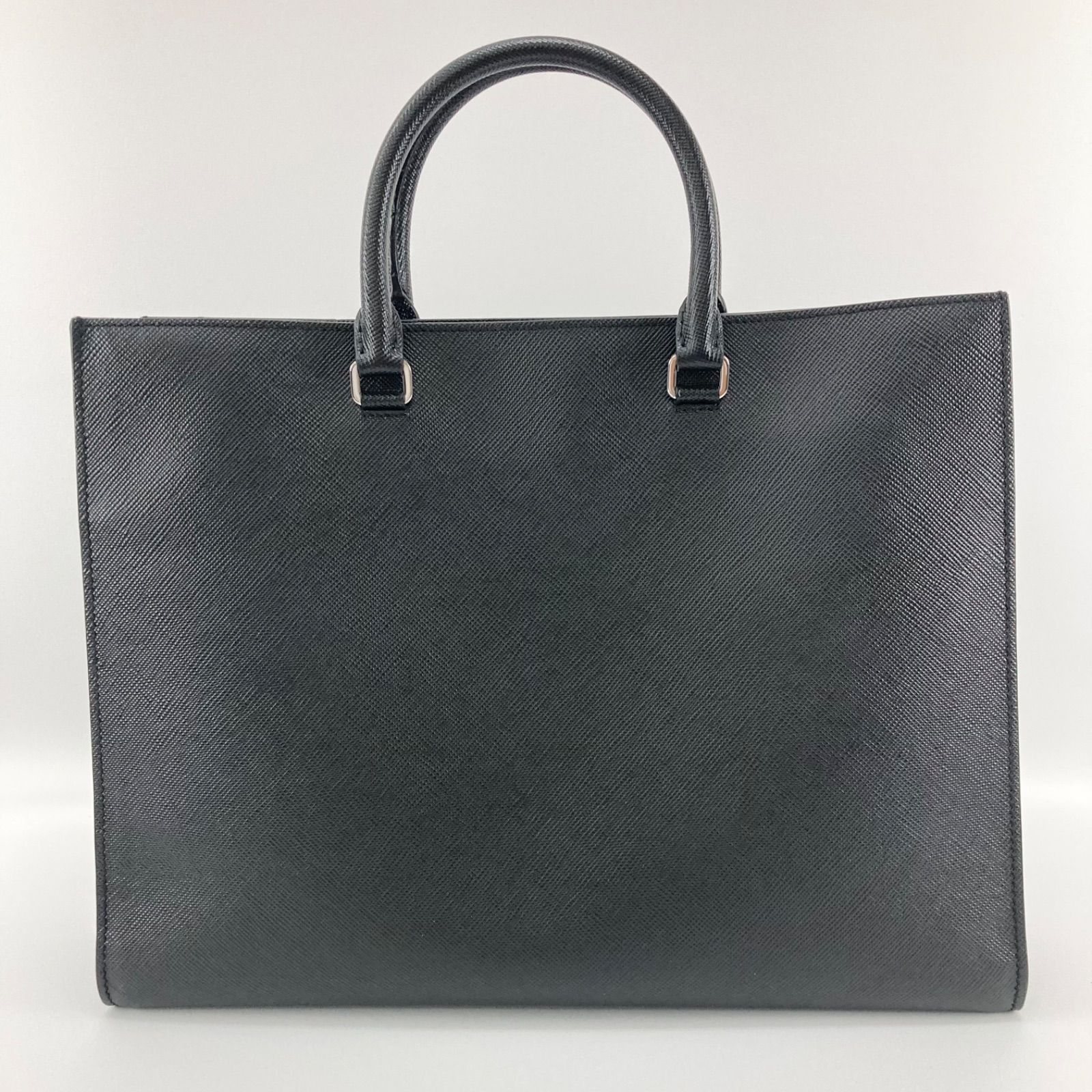PRADA プラダ 2VG101 トライングル ロゴ サフィアーノ レザー トート