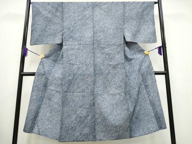 平和屋着物∴夏物 男性 浴衣 有松鳴海絞り 三浦絞り 綿 逸品  