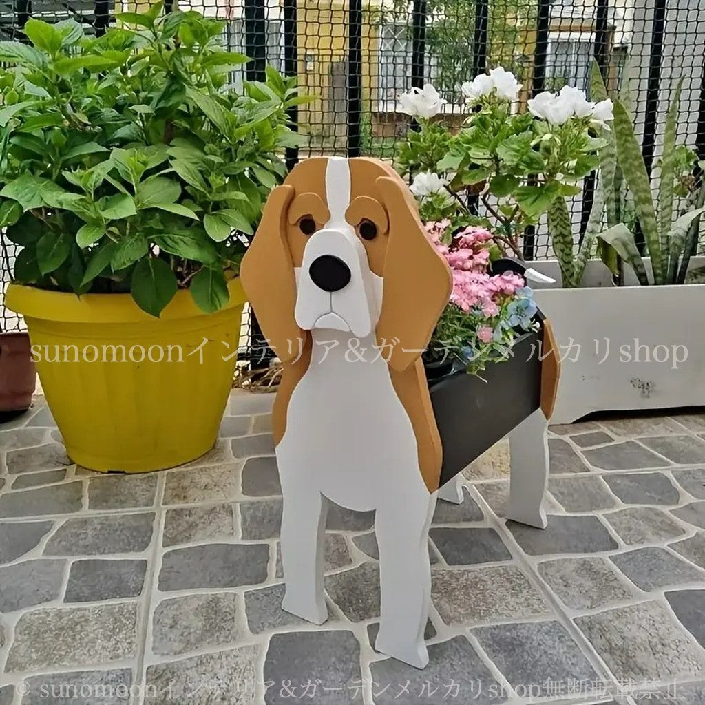 犬の植木鉢、貯蔵容器犬の植木鉢、庭の装飾犬の植木鉢、家庭動物