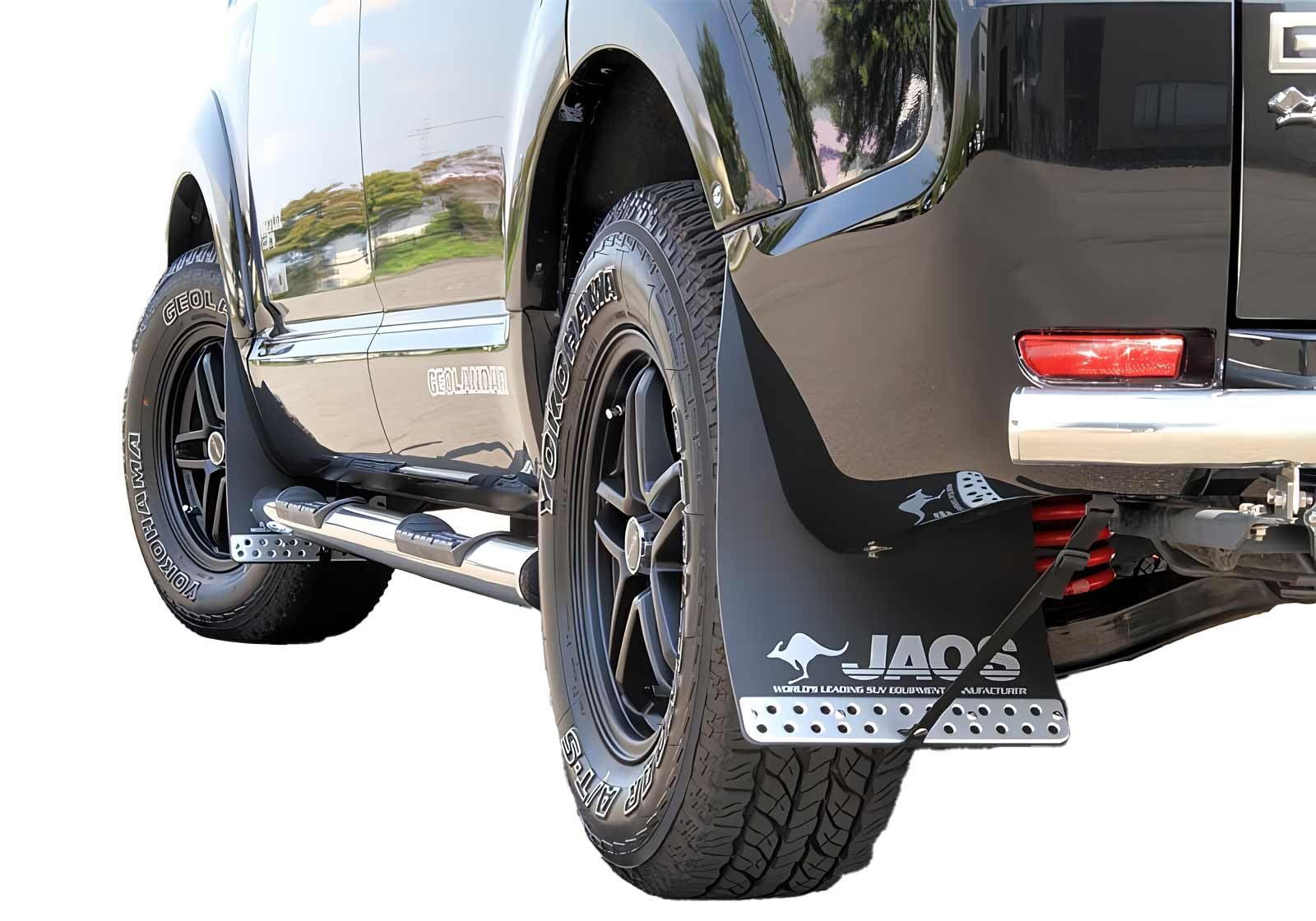 【限定価格】ジャオス(JAOS) JAOS マッドガードIII フロントセット ブラック デリカ D:5 MUD GUARD3 BLACK FRONT DELICA D:5 07+ 【年式: 07.01-】 【適応: ALL】 B622304F
