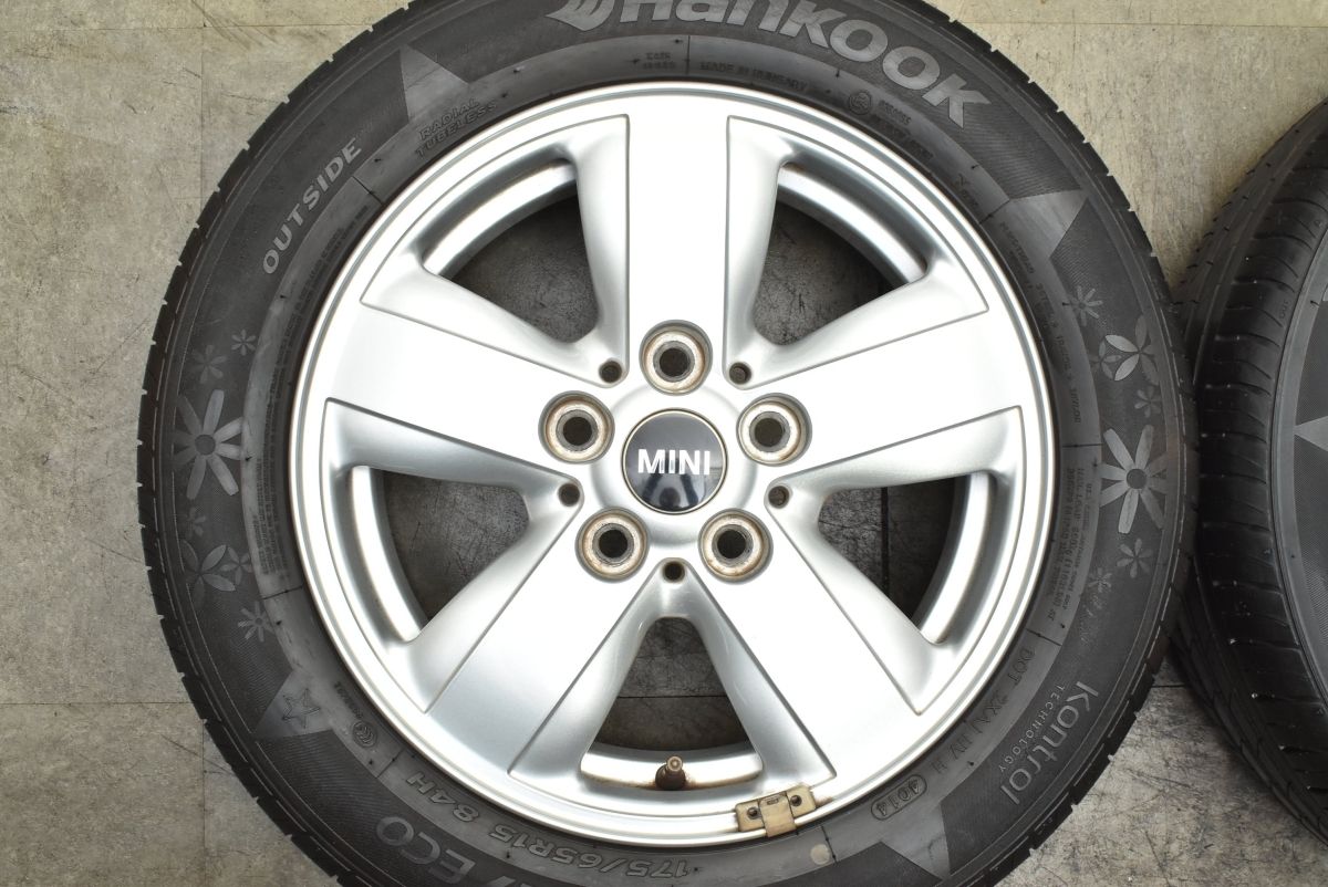 MINI F56 ミニクーパー 純正 15in 5.5J 46 PCD112 ハンコック ピレリ 175 65R15 品番 6855101 ヘリスポーク492 TRITUETUBI_COM