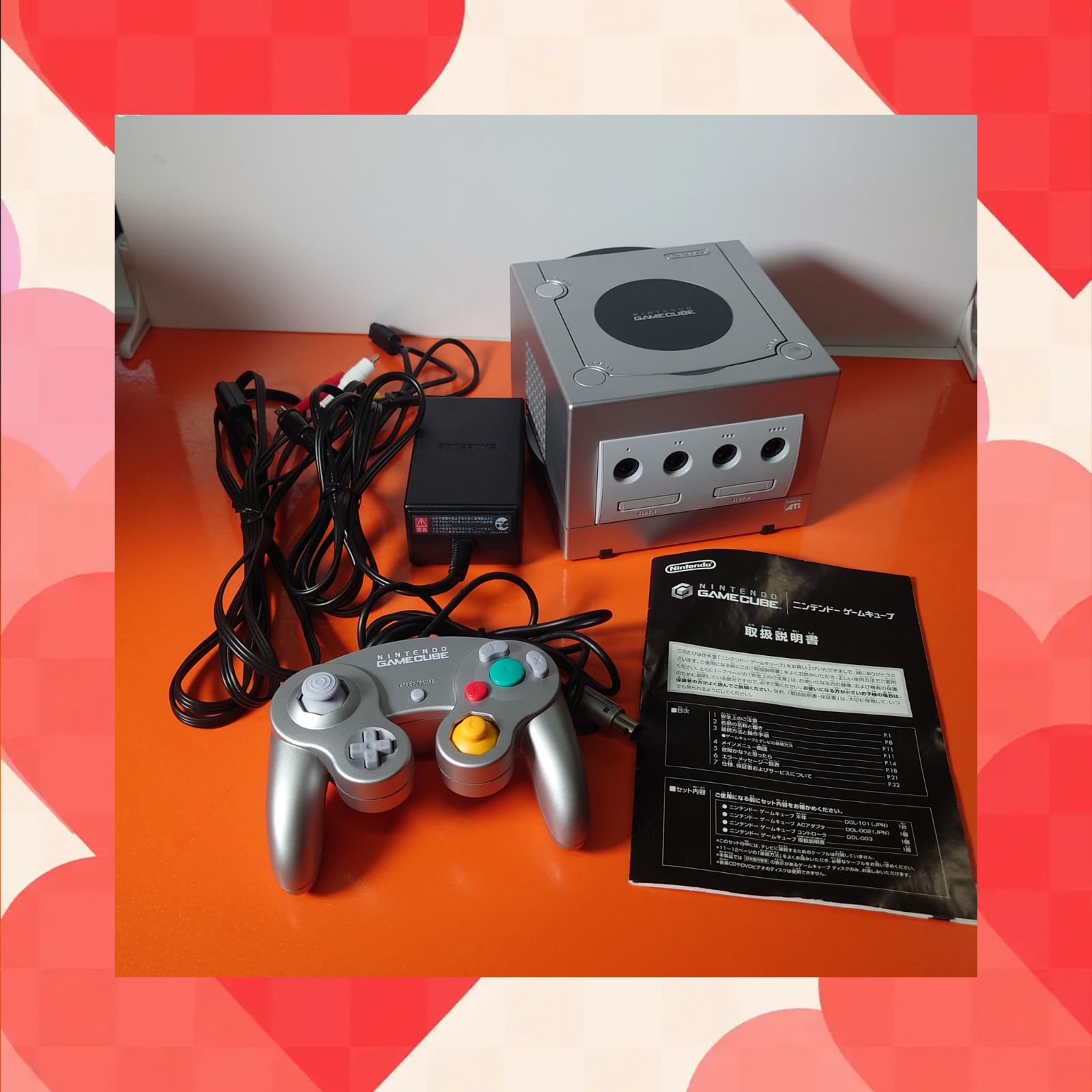 ニンテンドー　ゲームキューブ　GAMECUBE　本体　シルバー　純正 中古即納』{GC} (本体) NINTENDO GAMECUBE(ニンテンドー ゲーム