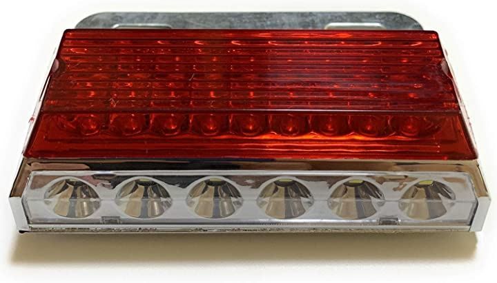 RedBeryl 24LED サイドマーカー ライト ランプ 24V トラック 角型 ダウンライト付き セット レッド 10個( レッド 10個)