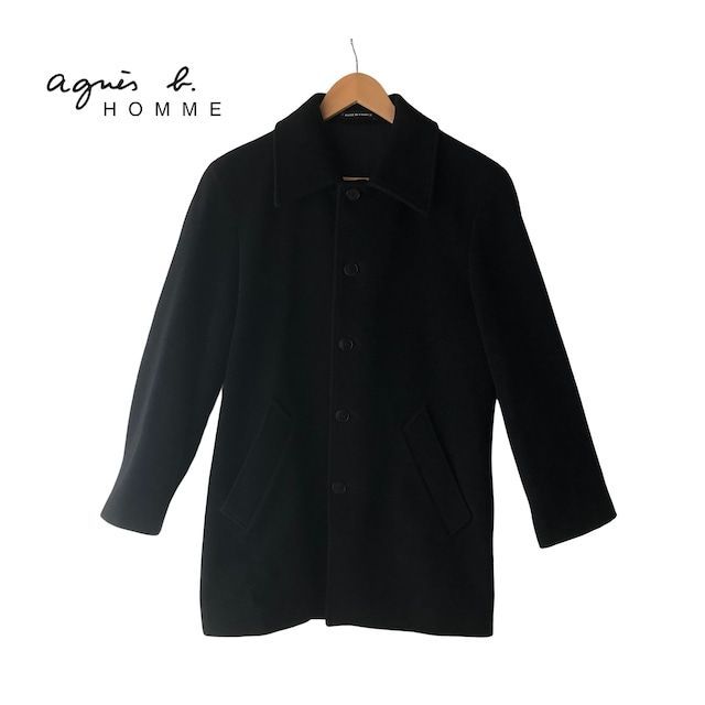 アニエスベー コート サイズ46 XL レディース美品 - 黒 長袖/冬 - メルカリ