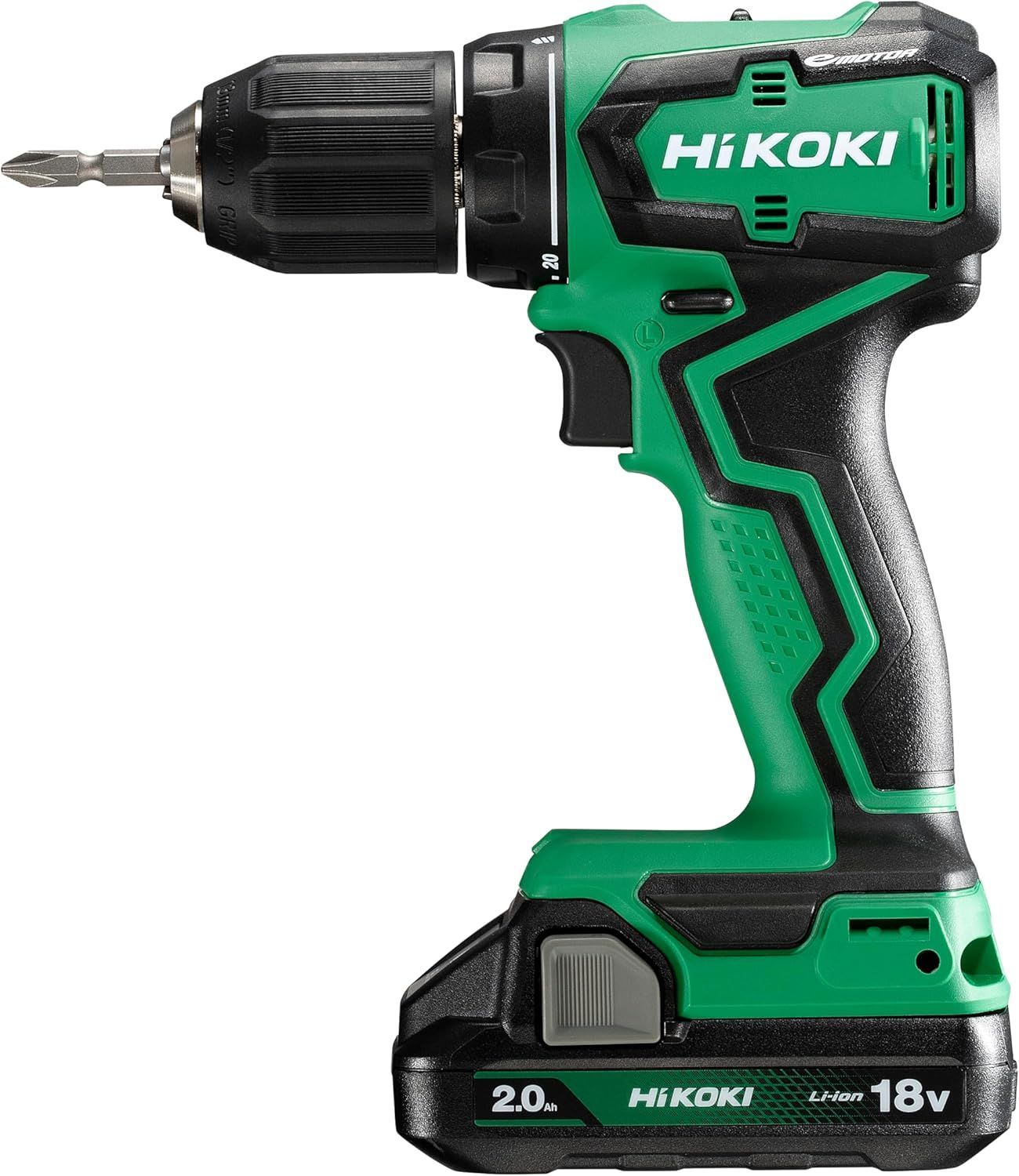 HiKOKI ハイコーキ 18V ドリルドライバー DS18DD 初回修理保証 バッテリー2個 充電器 ケース付 DS18DD 2BG