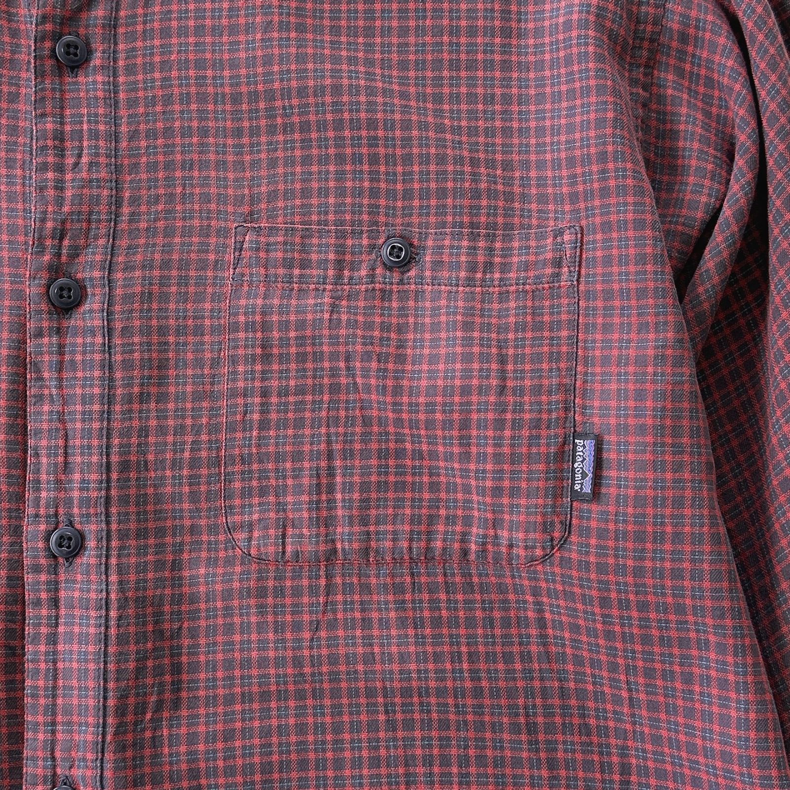 90s パタゴニア ポルトガル製 ライト フランネルシャツ チェック Y2498