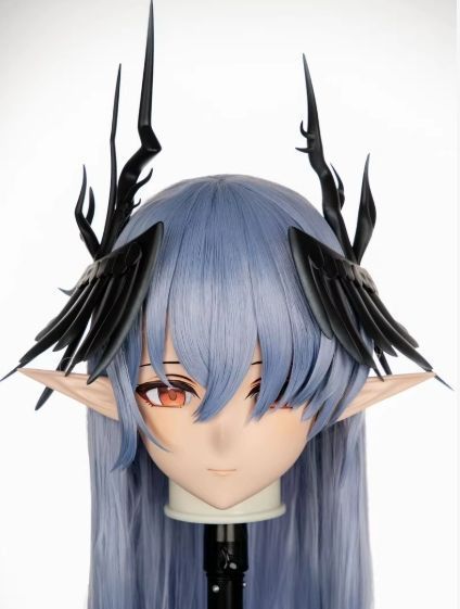 全頭マスク カツラ付き NO.630 マスク ドール ヘッドロリータ人形 コスプレ 仮装 変装 着ぐるみ コスチューム kigurumi 二次元