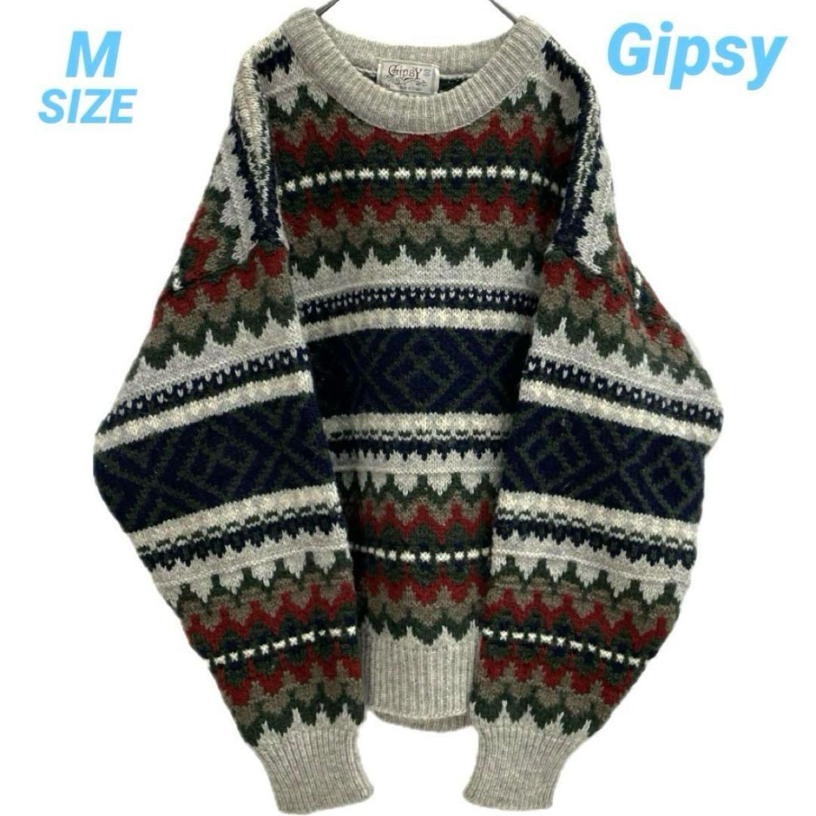 Gipsy ジプシー フランス製 ウールニット セーター オールド Gipsy ジプシー フランス製 ウールニット セーター オールド