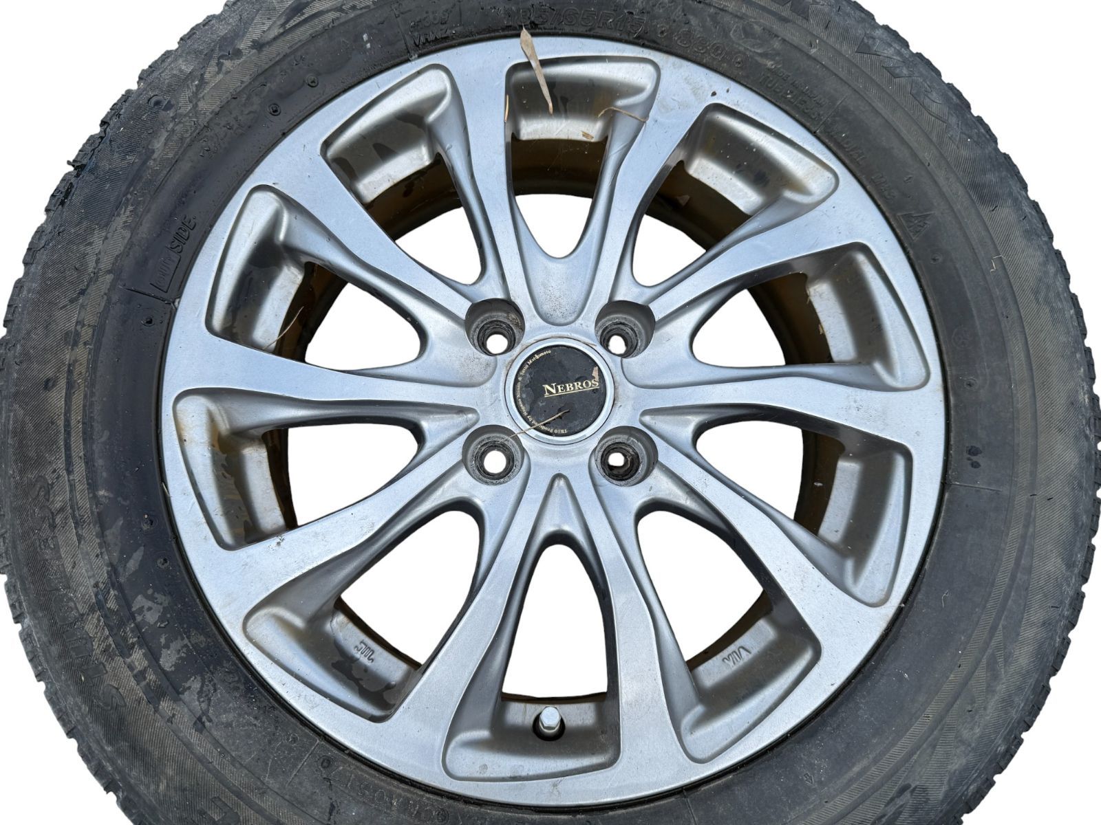激安で季節を先取り。 ノート HE12 NEBROS TR10 185|65R15 15×5.5J IS 42 アルミホイール 4本セット 管理番号 5179
