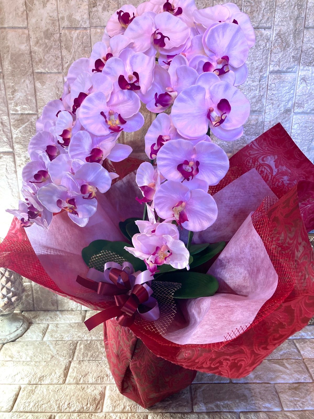 光触媒 人工観葉植物 ウォールグリーン フェイク フラワー 胡蝶蘭p78 STEELWINDOWSANDDOORS_COM