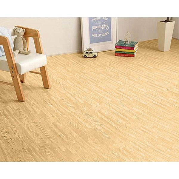 ジョイントマット フロアマット 大判60cm×32枚セット ナチュラル 木目調 サイドパーツ付き 洗える 防音 保温 耐久性 カット可 低ホルムアルデヒド 代引不可