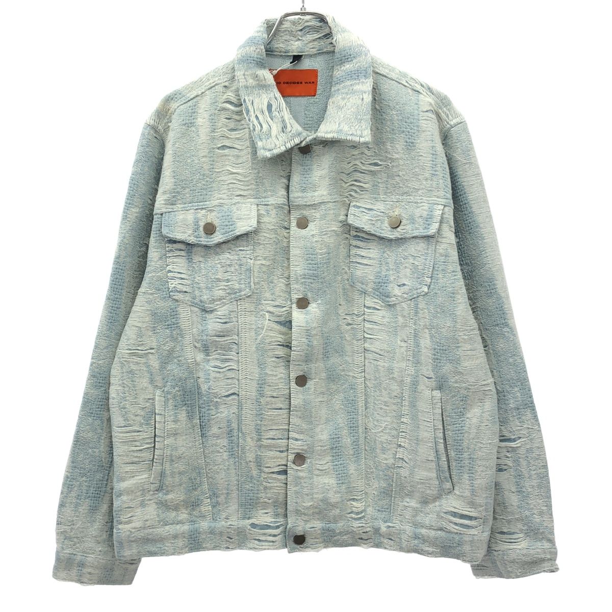 WHO DECIDES WAR フー・ディサイズ・ウォー DIS STORM DENIM JACKET ハードダメージデニムジャケット 5568-343-0228 ブルー M WHO DECIDES WAR フー・ディサイズ・ウォー DIS STORM DENIM JACKET