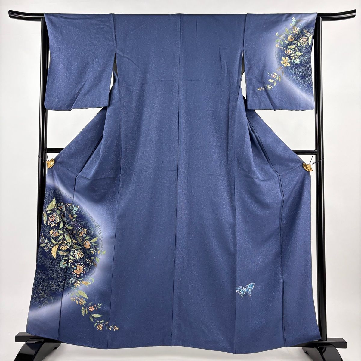 平和屋着物▽訪問着 単衣 流水文 正絹 逸品 AAAZ9036fy 平和屋着物