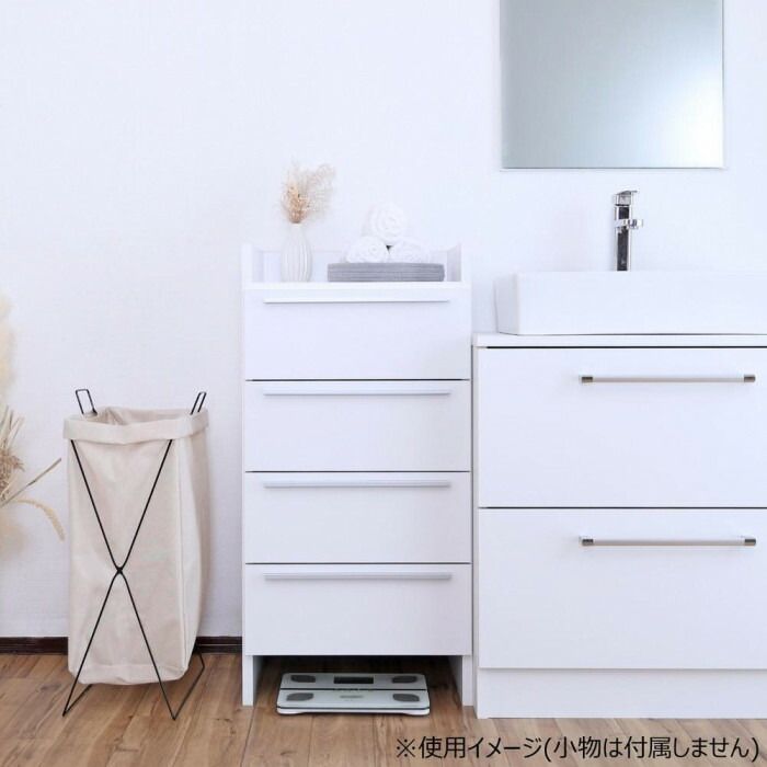 組立家具 ランドリーチェスト 4段 CO-NC-9045H