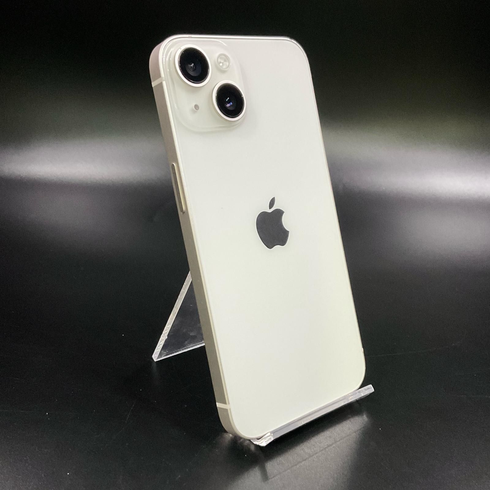 全額返金保証 最速発送 Apple iPhone 13 128GB スターライト SIMフリー 動作 済 84%