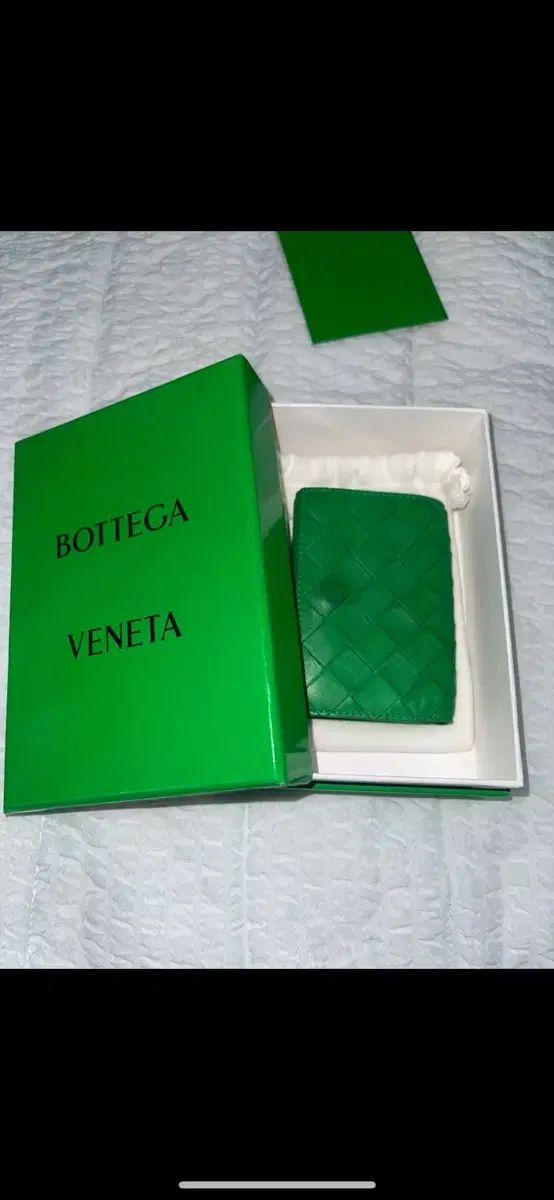 ボッテガ ヴェネタ グリーン 二つ折り財布 フルセット