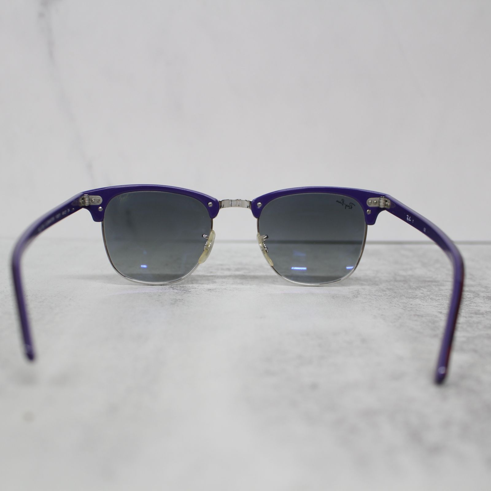 S020)Ray-Ban サングラス CLUBMASTER RB3016 1128/71 49□21 パープル 