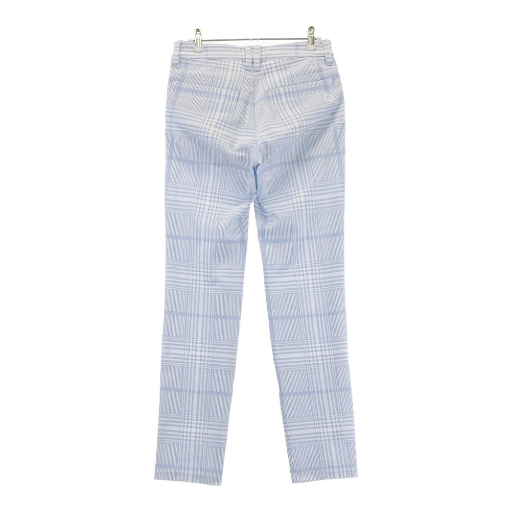 サイズ 0 PEARLY GATES パーリーゲイツ モデル ロングパンツ チェック柄 ブルー系 240101534710 ゴルフウェア レディース ストスト