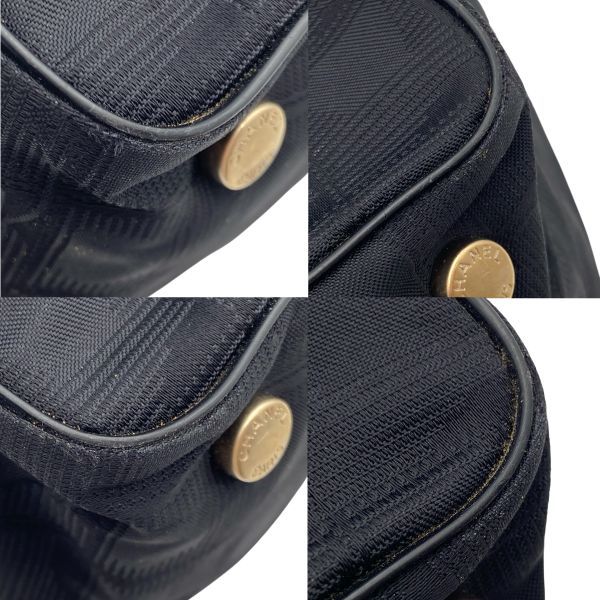 CHANEL ニュートラベル トートバッグ ココマーク ナイロン レザー 美品]CHANELニュートラベルライントートバッグブラックナイロンココマーク