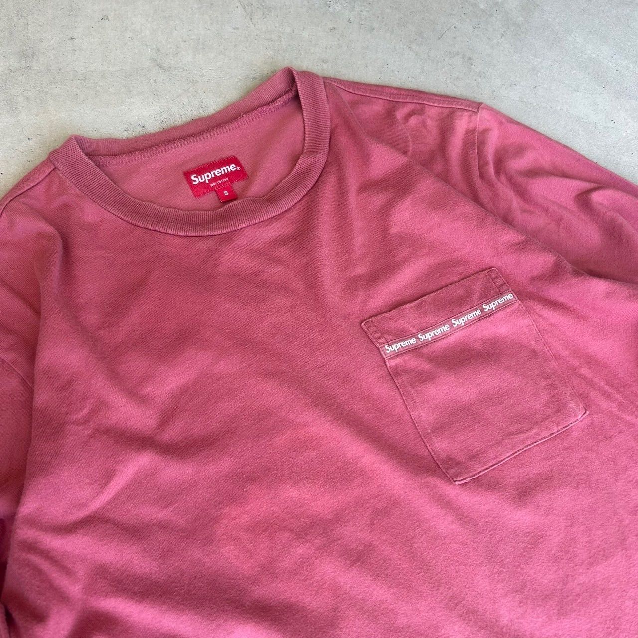 Supreme シュプリーム Woven Tape L/S Pocket Tee ロンT 16ss 古着 