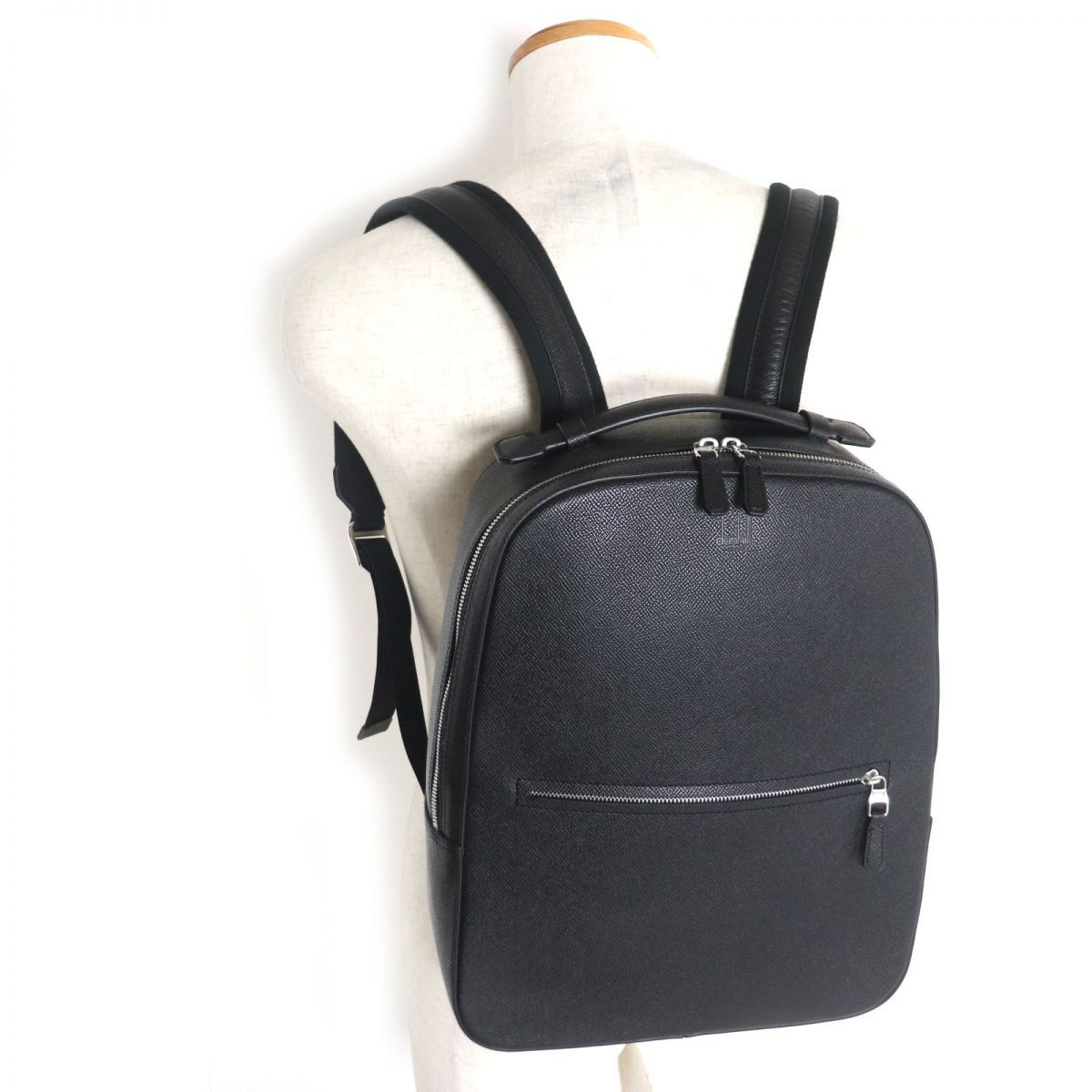 極美品▽dunhill ダンヒル カドガン シルバー金具 レザー リュック 