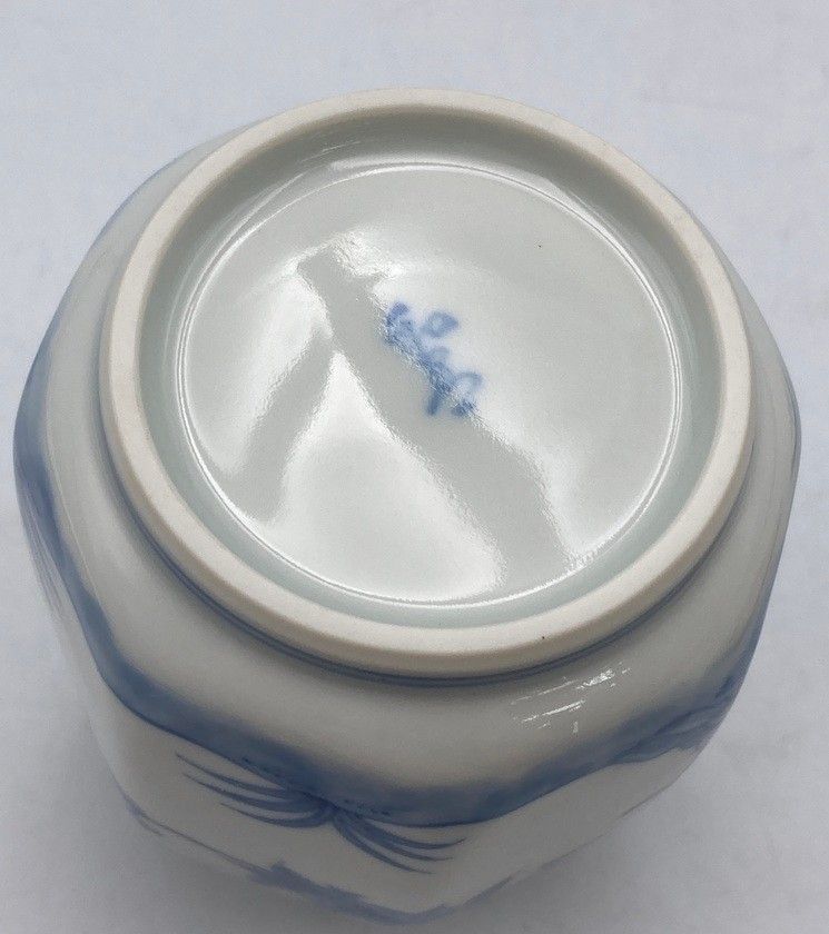 御室焼 和善作 紫交趾三仙果 茶心壺 蓋に修理あり 御室焼 和善作 紫