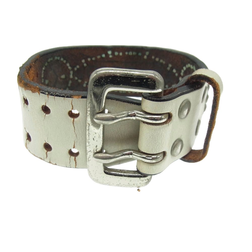 WOLF'S HEAD ウルフズヘッド レザー スタッズ ブレスレット オフ WOLF'S HEAD ウルフズヘッド レザー スタッズ ブレスレット オフ