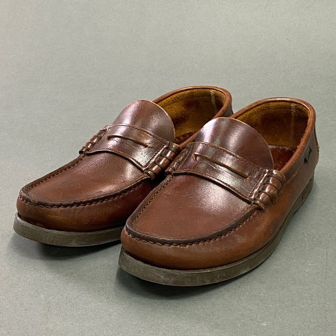 ブラウン レザー モカシン PARABOOT CORAUX Paraboot - Coraux Shoes in America – Stoy