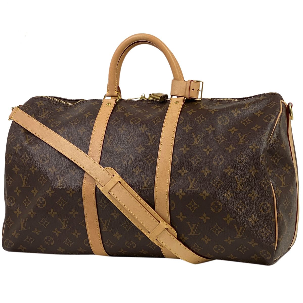 ルイ・ヴィトン Louis Vuitton キーポル バンドリエール 50 ボストン