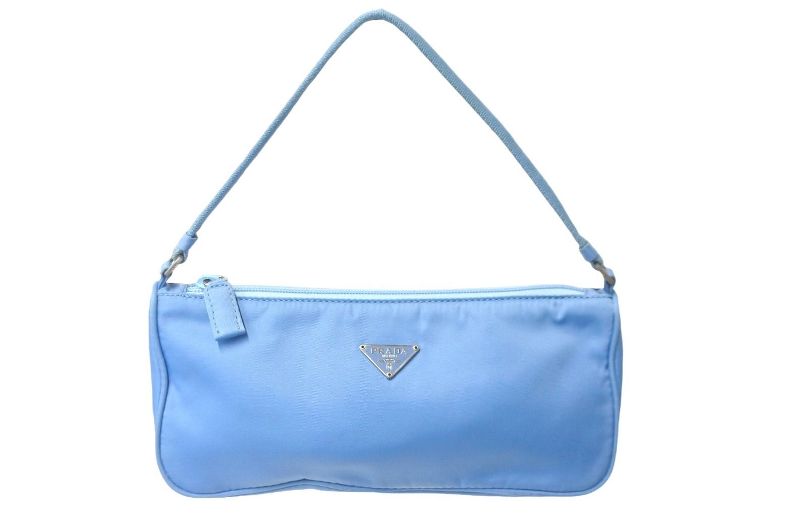 prada アクセサリーポーチ mv633 水色 PRADA プラダ テスート ナイロン アクセサリーポーチ 水色 MV633