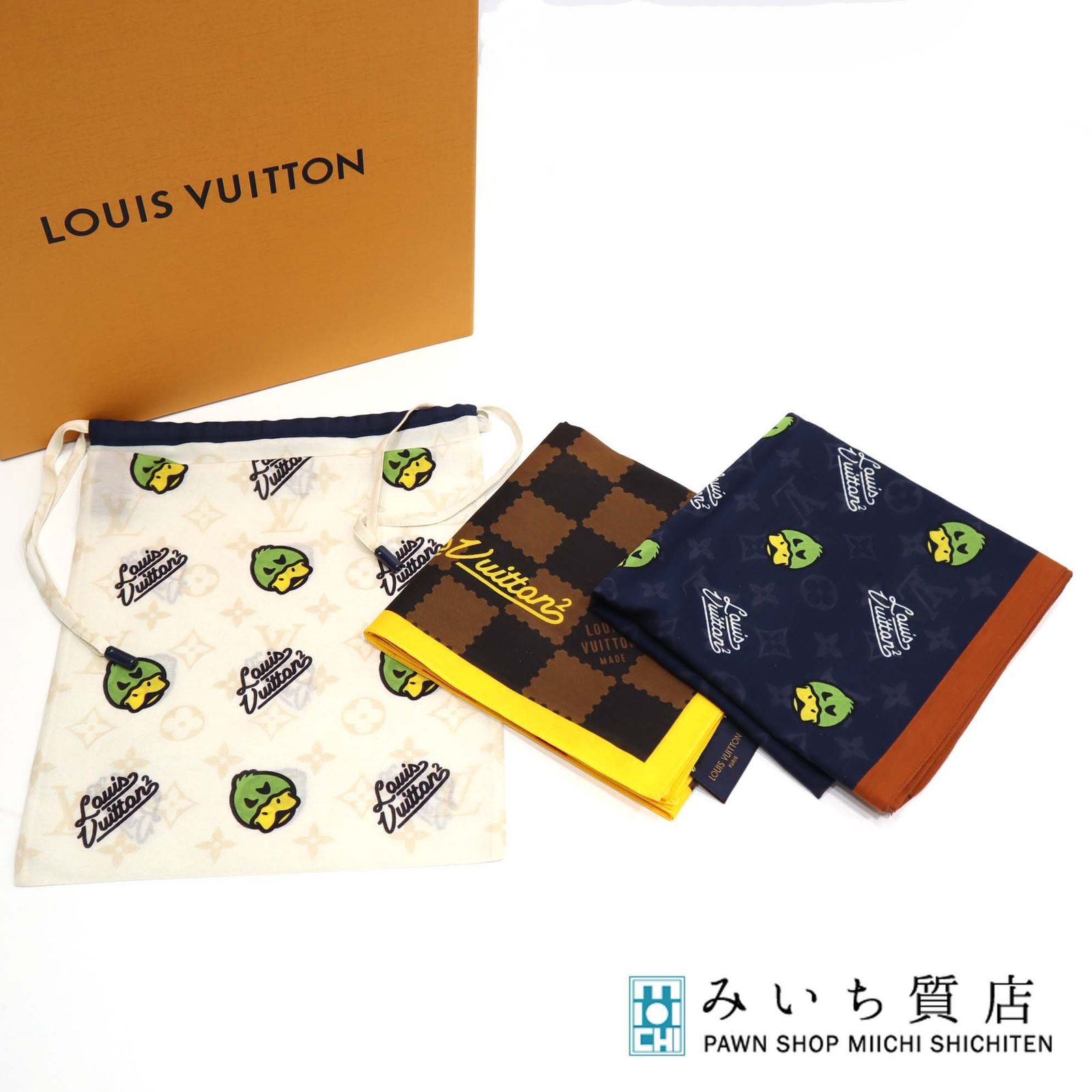 ルイヴィトン ハンカチ 巾着セット ルイヴィトン ハンカチ 巾着セット